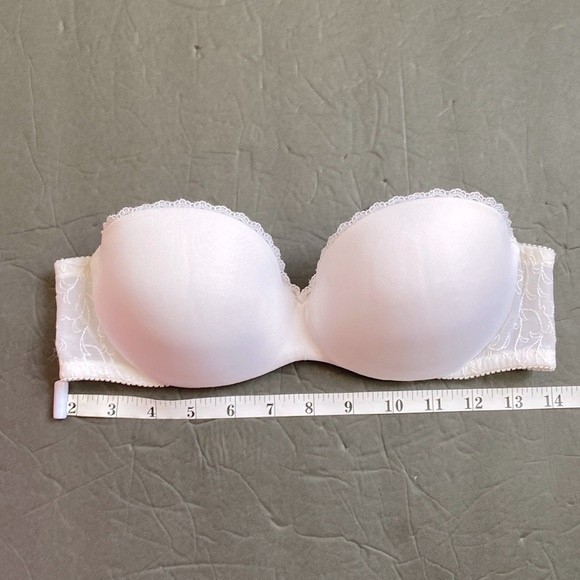 Lily of France White Strapless Push-up Bra in Size 34B - Picture 6 of 10
